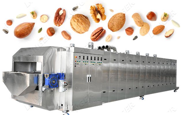 Continuous Hazelnut Roasting Machine Nuts Roaster Equipment