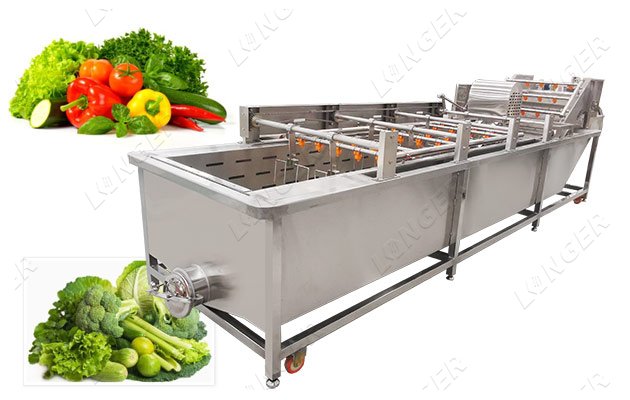 Bubble Type Washing Cleaning Machine For Vegetable And Fruit