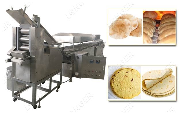 Naan Pizza Crust Arabic Bread Maker Pita Bread Production Line