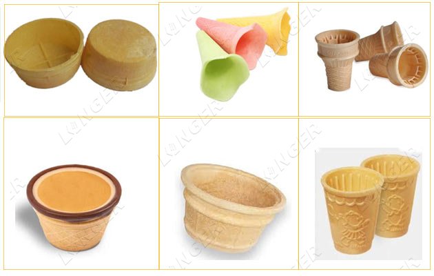 Wafer Ice Cream Cup Making Machine  Biscuit cups, Snack machine, Ice cream  cup
