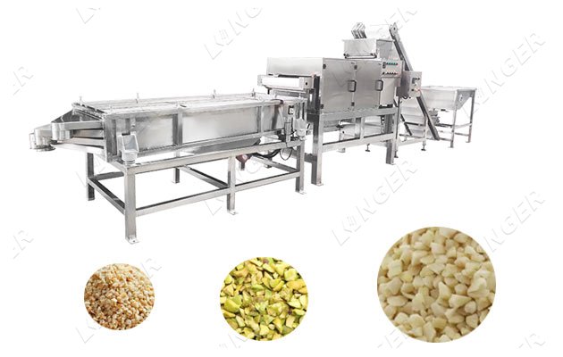 Industrial Almond Chopping Nuts Chopper Peanut Dicing Machine